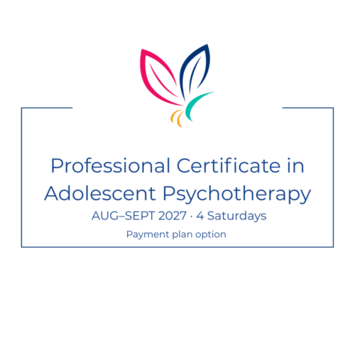 Professional Certificate in Adolescent Psychotherapy (Aug/Sep 2027) - 30 CPD